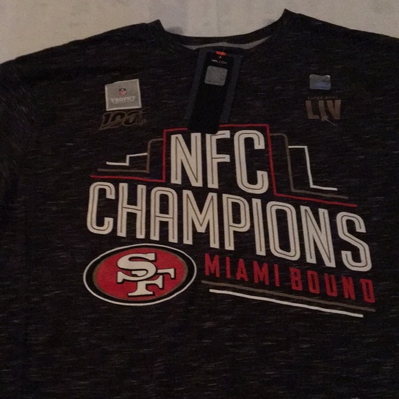 San Francisco NFC Champions Super bowl LIV Miami Bound Size XL NWT Size XL - Picture 2 of 5